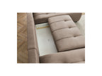 Arsene - Panoramic Sofa Bed with Storage - Velvet - Left-hand Corner