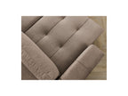 Arsene - Panoramic Sofa Bed with Storage - Velvet - Left-hand Corner