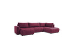 Arsene - Panoramic Sofa Bed with Storage - Velvet - Left-hand Corner