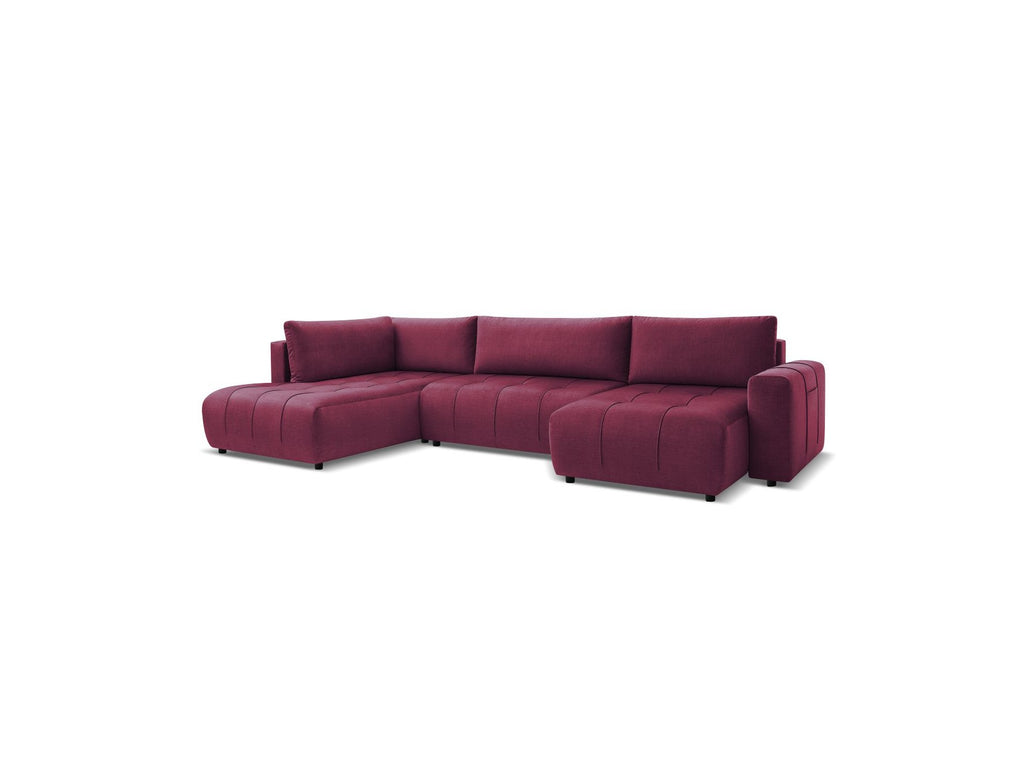 Arsene - Convertible Panoramic Sofa with Storage - Velvet - Right-hand Corner