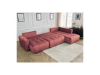 Arsene - Panoramic Sofa Bed with Storage - Velvet - Left-hand Corner