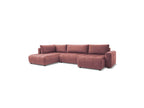 Arsene - Convertible Panoramic Sofa with Storage - Velvet - Right-hand Corner