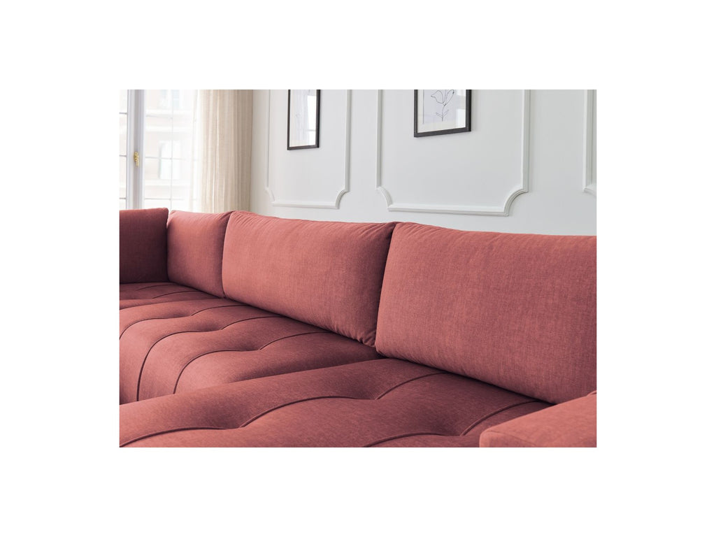 Arsene - Convertible Panoramic Sofa with Storage - Velvet - Right-hand Corner