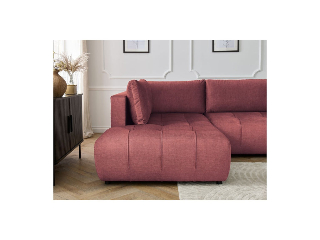 Arsene - Convertible Panoramic Sofa with Storage - Velvet - Right-hand Corner