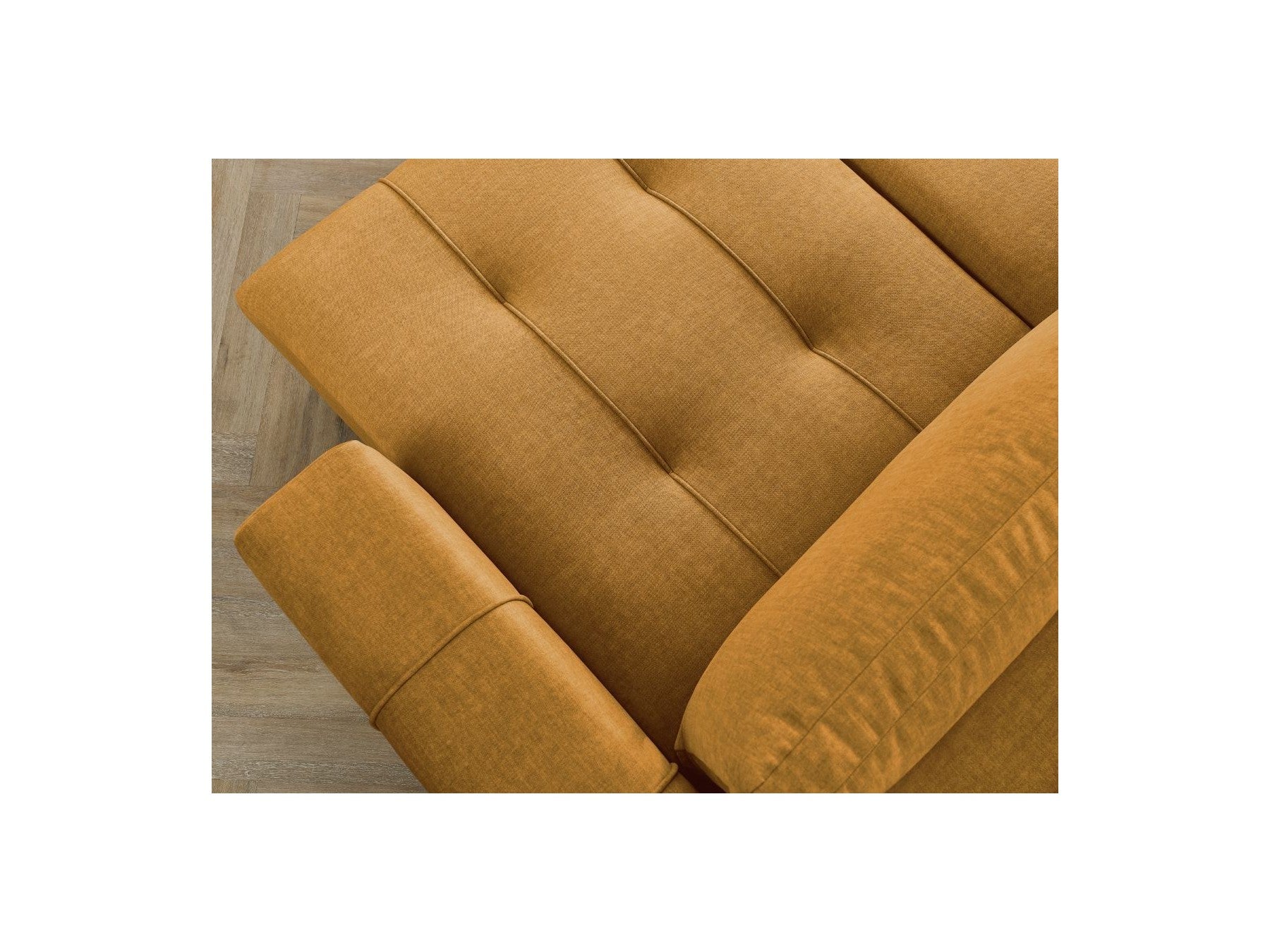 Arsene - Convertible Panoramic Sofa with Storage - Velvet - Right-hand Corner