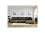 Arsene - Panoramic Sofa Bed with Storage - Velvet - Left-hand Corner