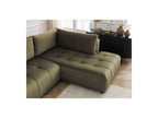 Arsene - Panoramic Sofa Bed with Storage - Velvet - Left-hand Corner