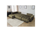 Arsene - Convertible Panoramic Sofa with Storage - Velvet - Right-hand Corner