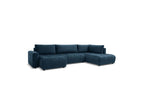 Arsene - Panoramic Sofa Bed with Storage - Velvet - Left-hand Corner