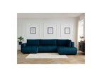 Arsene - Panoramic Sofa Bed with Storage - Velvet - Left-hand Corner