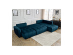 Arsene - Panoramic Sofa Bed with Storage - Velvet - Left-hand Corner