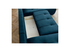 Arsene - Panoramic Sofa Bed with Storage - Velvet - Left-hand Corner