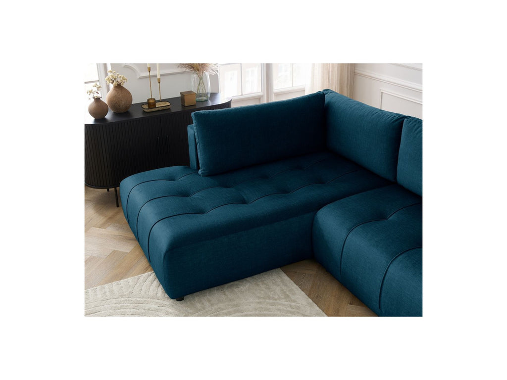 Arsene - Convertible Panoramic Sofa with Storage - Velvet - Right-hand Corner