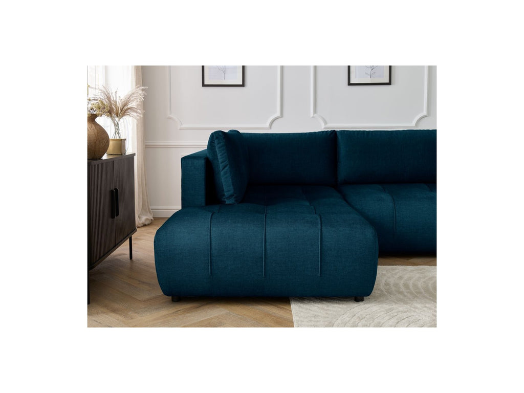 Arsene - Convertible Panoramic Sofa with Storage - Velvet - Right-hand Corner