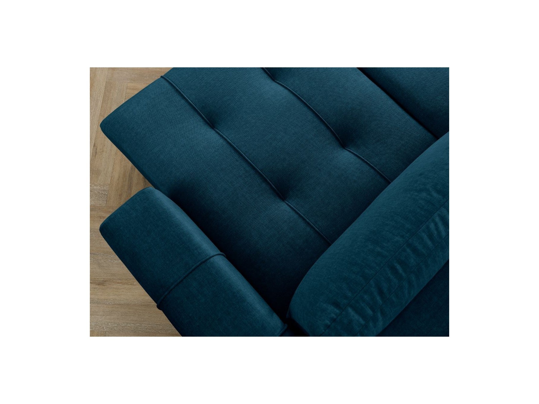 Arsene - Convertible Panoramic Sofa with Storage - Velvet - Right-hand Corner