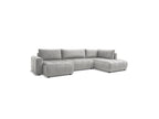 Arsene - Panoramic Sofa Bed with Storage - Velvet - Left-hand Corner