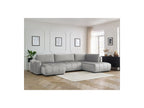 Arsene - Panoramic Sofa Bed with Storage - Velvet - Left-hand Corner