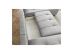 Arsene - Panoramic Sofa Bed with Storage - Velvet - Left-hand Corner