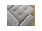 Arsene - Panoramic Sofa Bed with Storage - Velvet - Left-hand Corner