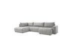 Arsene - Convertible Panoramic Sofa with Storage - Velvet - Right-hand Corner