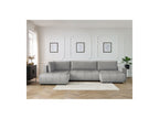 Arsene - Convertible Panoramic Sofa with Storage - Velvet - Right-hand Corner