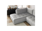 Arsene - Convertible Panoramic Sofa with Storage - Velvet - Right-hand Corner