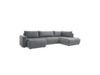 Arsene - Panoramic Sofa Bed with Storage - Velvet - Left-hand Corner
