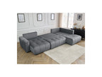 Arsene - Panoramic Sofa Bed with Storage - Velvet - Left-hand Corner