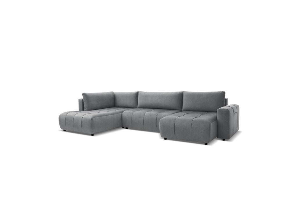 Arsene - Convertible Panoramic Sofa with Storage - Velvet - Right-hand Corner