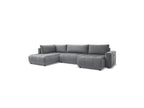 Arsene - Convertible Panoramic Sofa with Storage - Velvet - Right-hand Corner