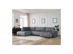 Arsene - Convertible Panoramic Sofa with Storage - Velvet - Right-hand Corner