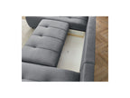 Arsene - Convertible Panoramic Sofa with Storage - Velvet - Right-hand Corner