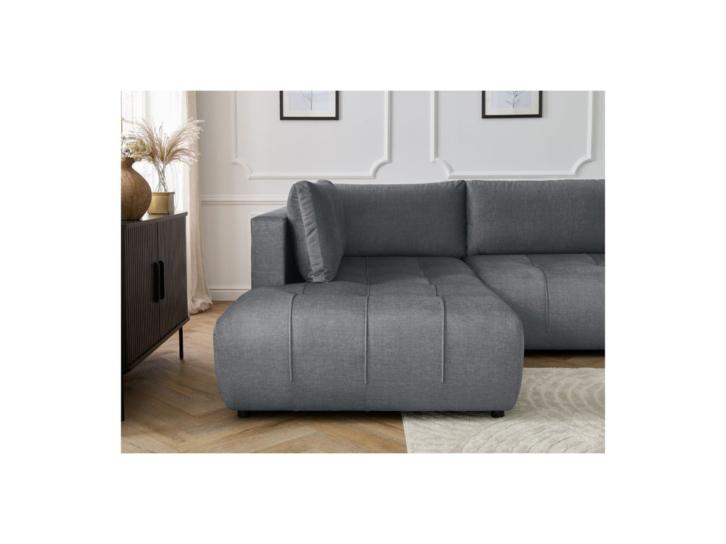 Arsene - Convertible Panoramic Sofa with Storage - Velvet - Right-hand Corner