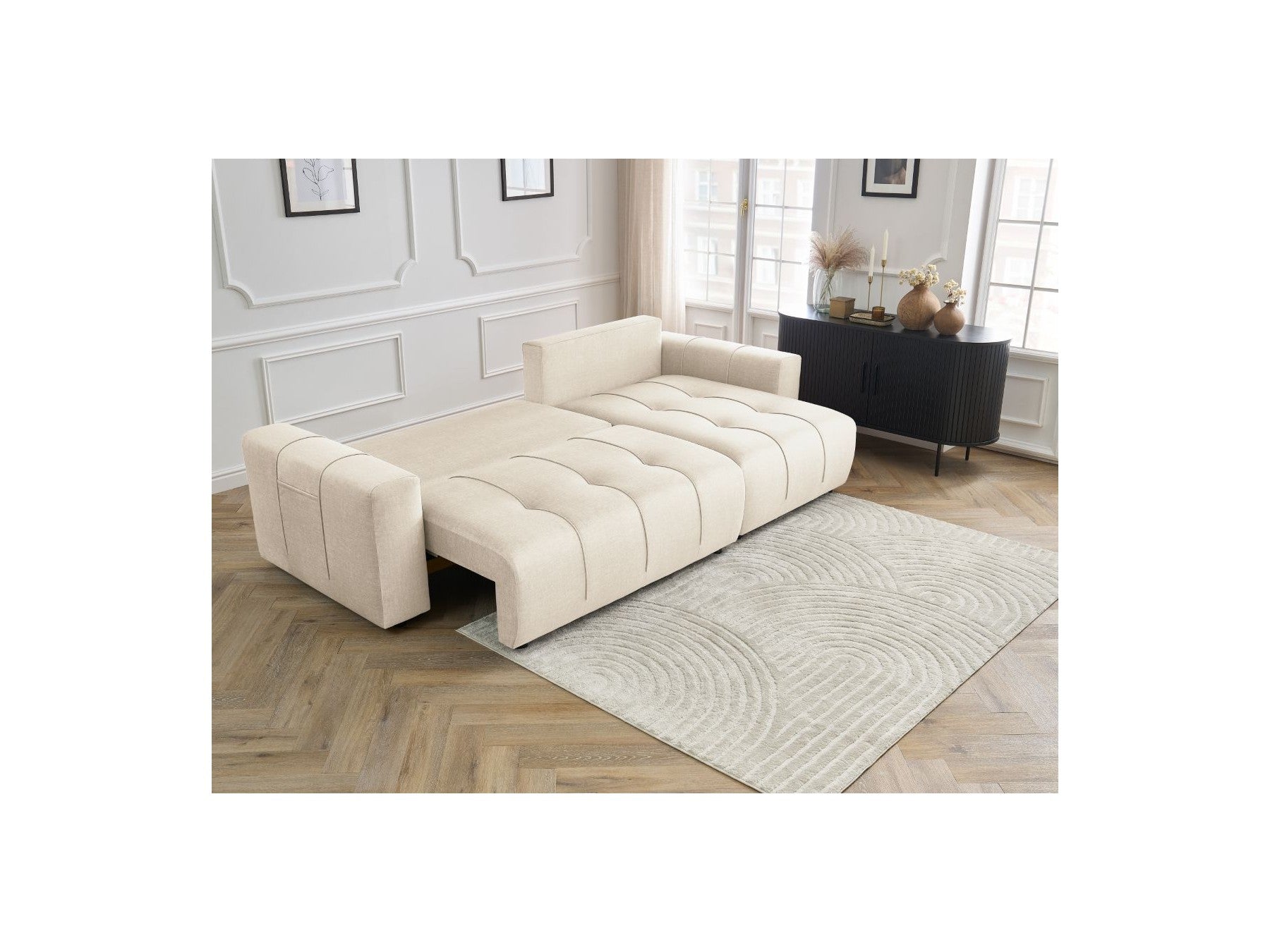 Arsene - Canapé D'Angle Réversible Convertible Coffre - Velours