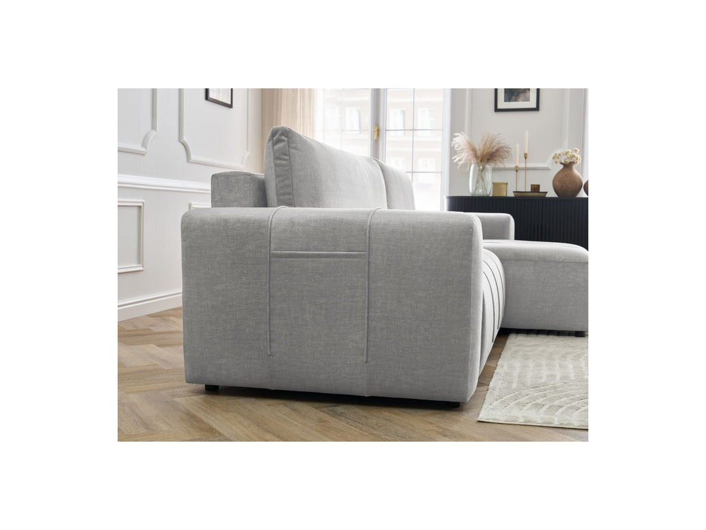 Arsene - Canapé D'Angle Réversible Convertible Coffre - Velours