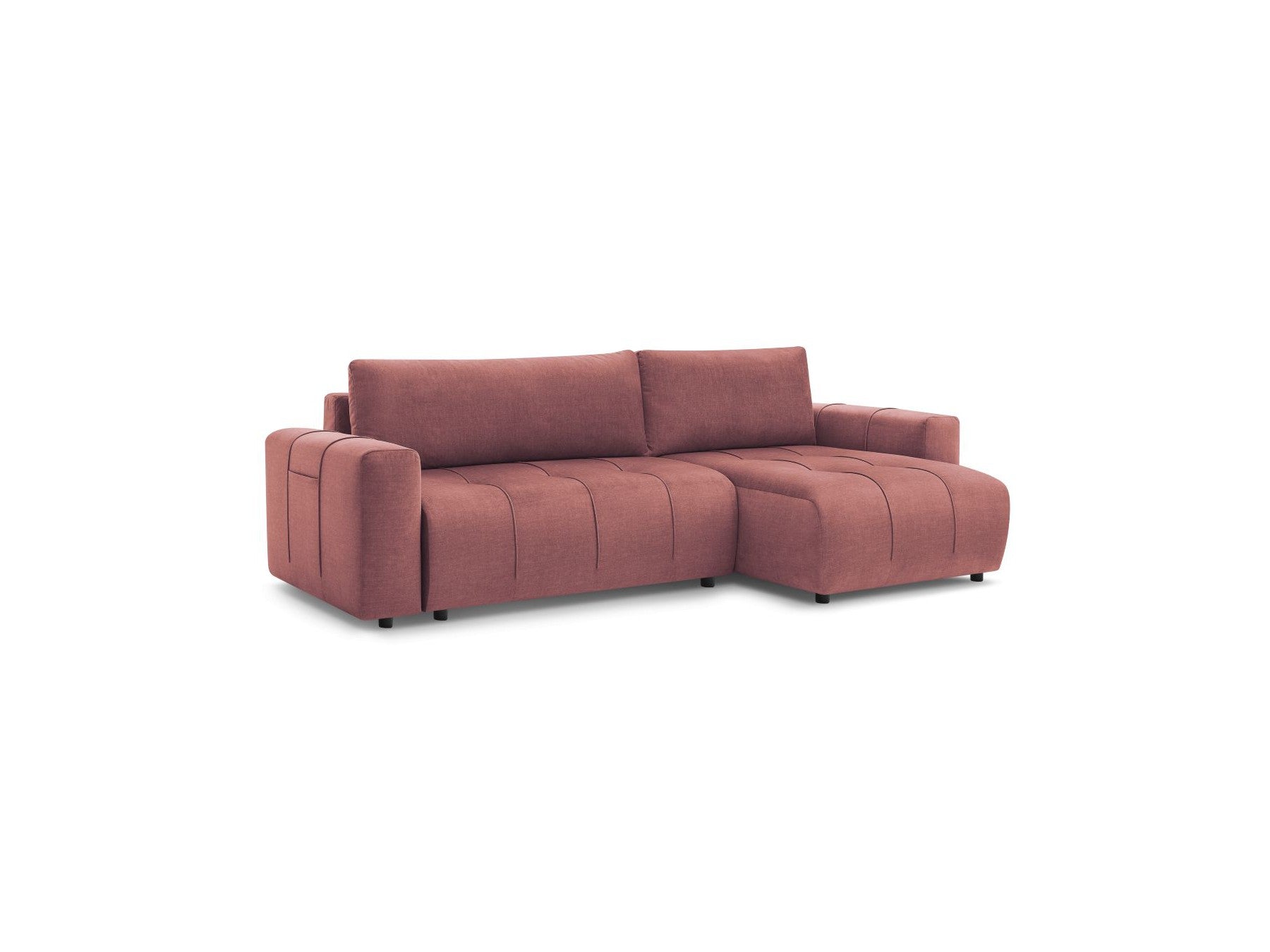 Arsene - Canapé D'Angle Réversible Convertible Coffre - Velours