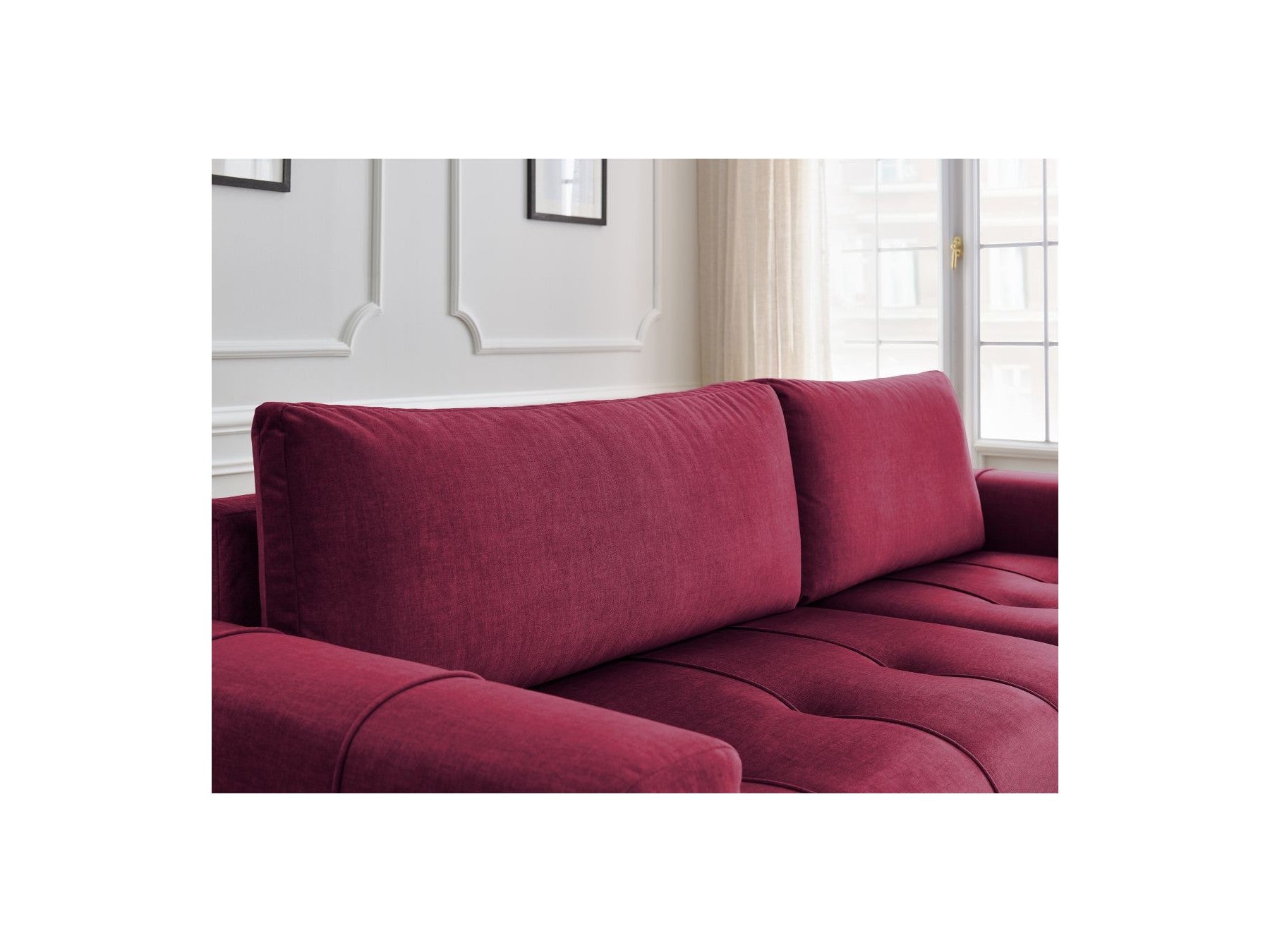 Arsene - Canapé D'Angle Réversible Convertible Coffre - Velours