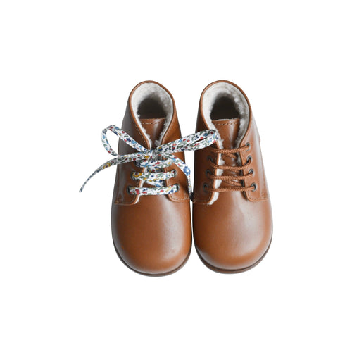 Chaussures Bottillons Souples Fourrés Clarence - Cuir Camel - Mixte