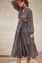 Robe Rubi - Imp Lilas Lurex Noir
