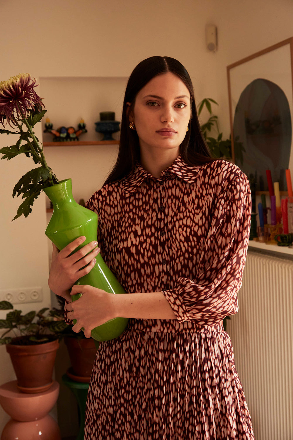 Catan Shirt - Blurred and Spotted Print