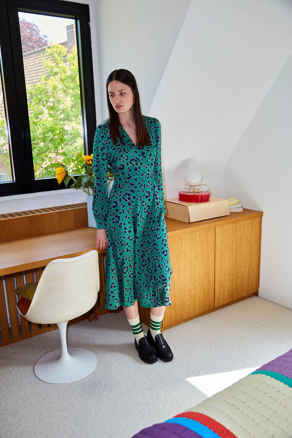 Robe Rouveo - Imp Leopard Vert