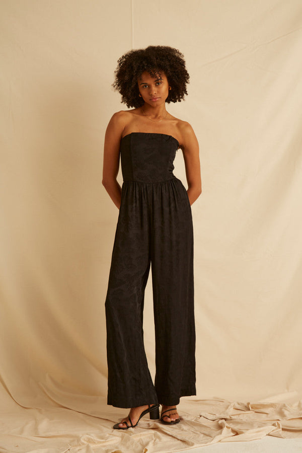 Oxford Jumpsuit - Midnight Jacquard