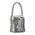 Woven Bucket Bag - Silver - Women