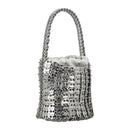 Woven Bucket Bag - Silver - Women