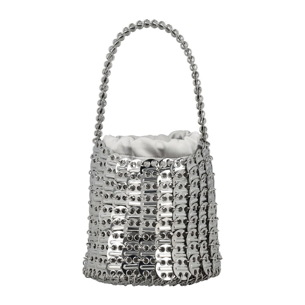 Woven Bucket Bag - Silver - Women