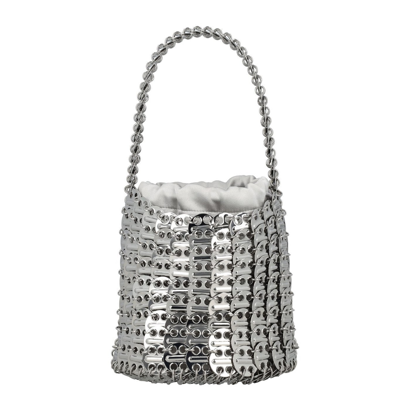 Woven Bucket Bag - Silver - Women