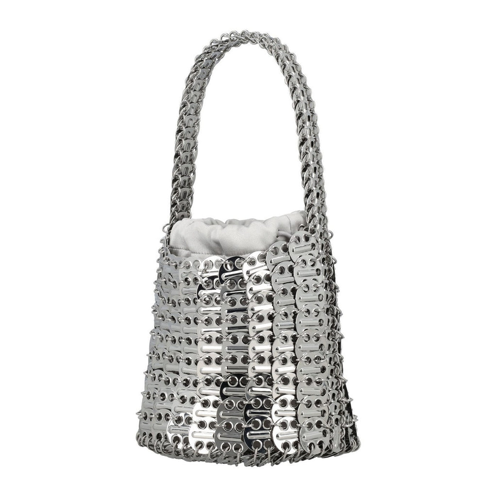 Woven Bucket Bag - Silver - Women