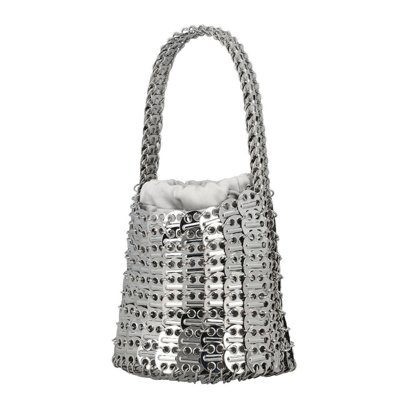 Woven Bucket Bag - Silver - Women