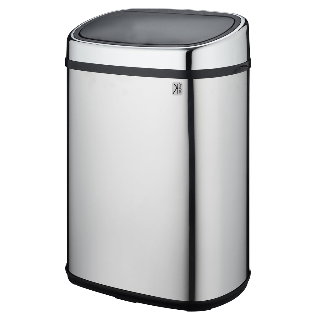 Papelera Inox City Push Pressure - 48L - Plata
