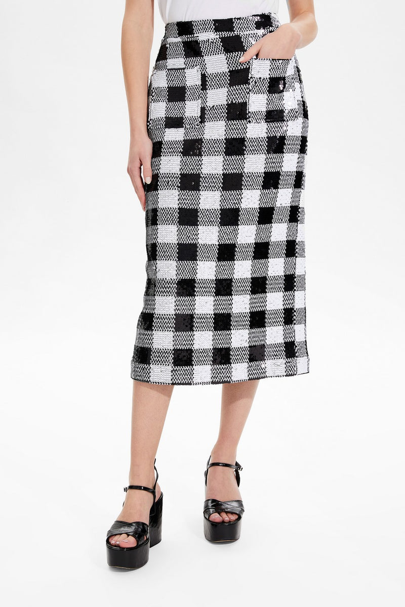 Jupe Midi - Noir - Femme